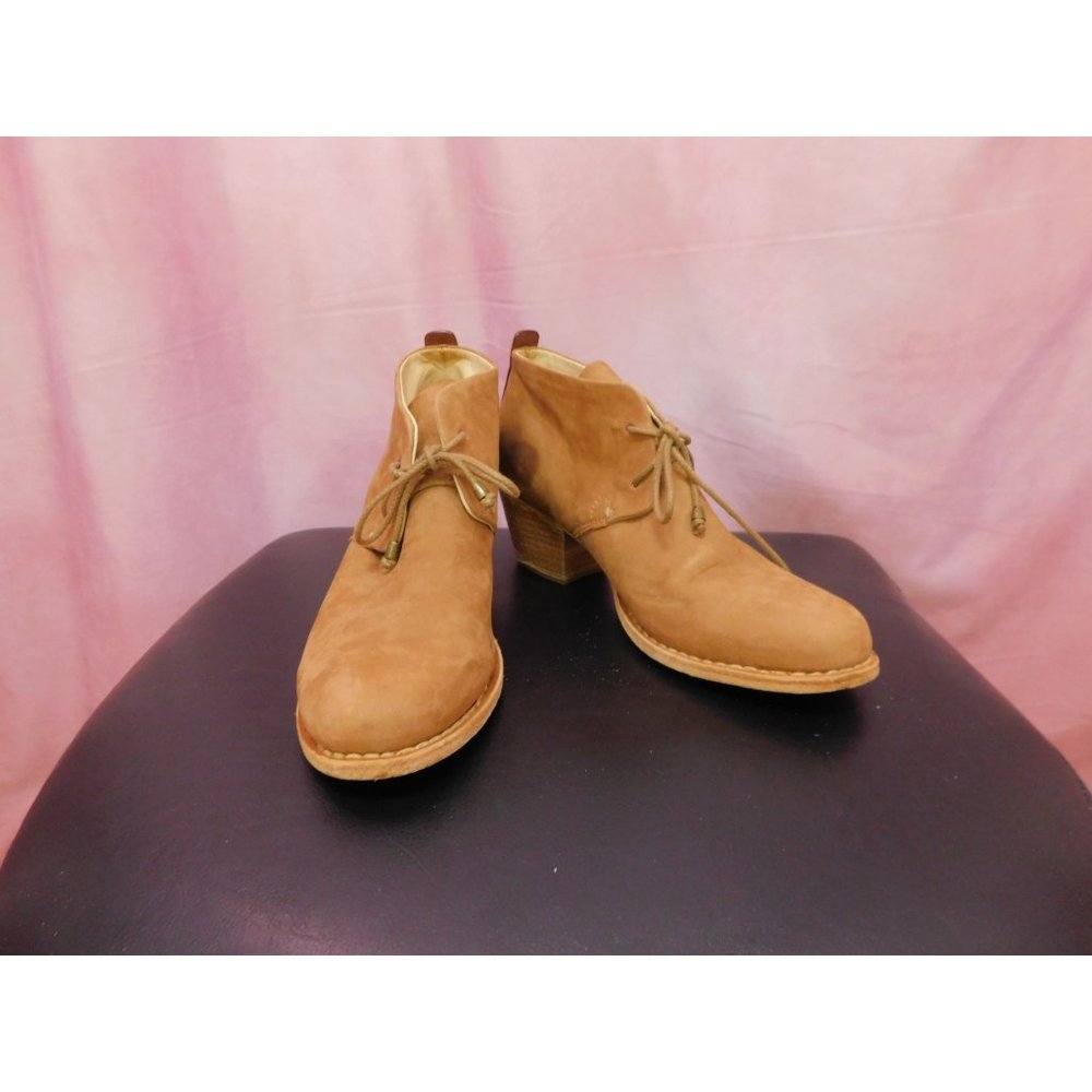 Rag & Bone Boots Women US 9 EU 40 Brown Suede Leather Bootie Lace Up - Picture 3 of 12